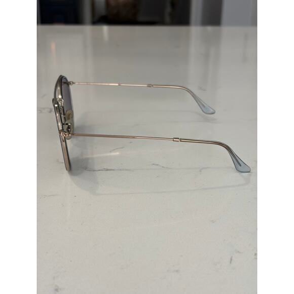 Ray Ban Aviator metal double bridge round sunglasses RB3647N streetwear main image 4
